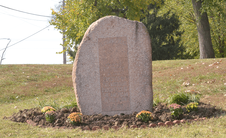Camino Real Marker with landscaping